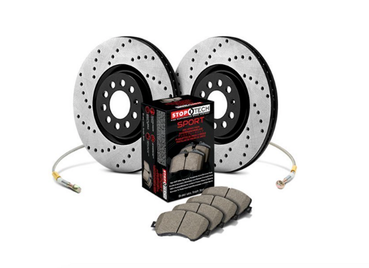 BMW Front Sport Drilled Brake Kit - StopTech 979.34022F
