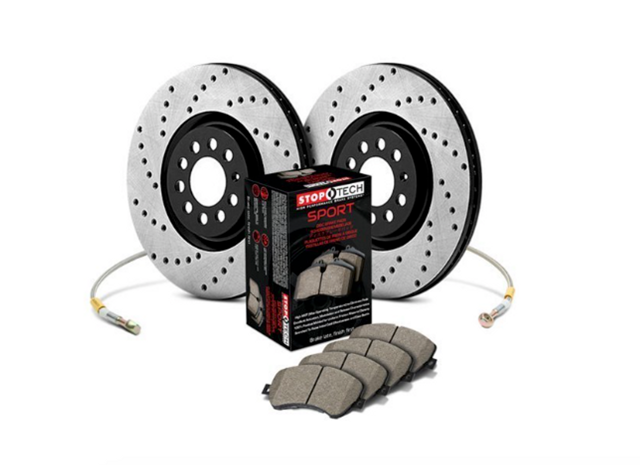 BMW Front Sport Drilled Brake Kit - StopTech 979.34075F