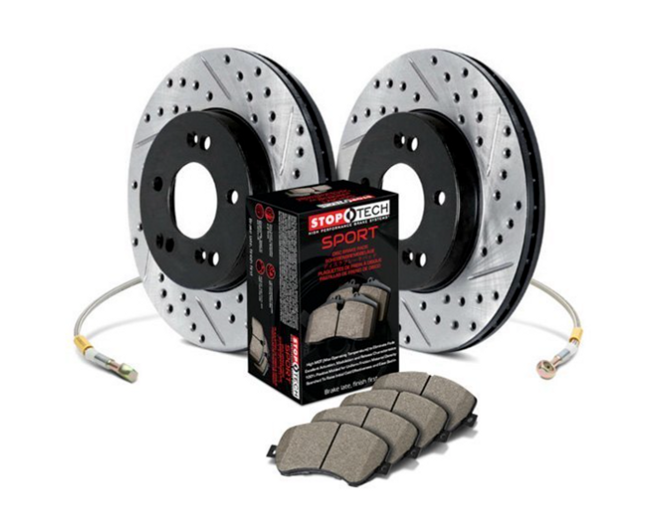 BMW Front Street Drilled and Slotted Brake Kit - StopTech 978.34022F