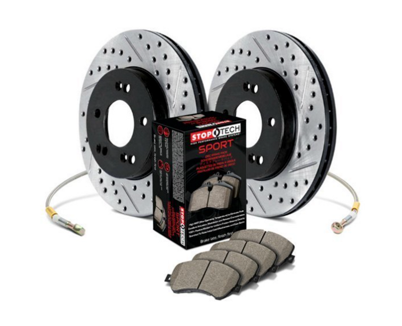 BMW Front Sport Drilled and Slotted Brake Kit - StopTech 978.34075F