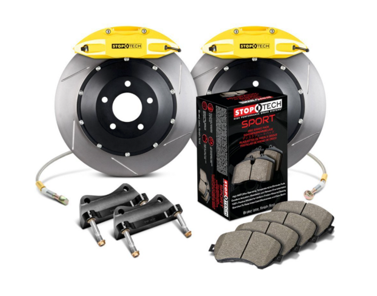 BMW Front Yellow 6 Piston Big Brake Kit - StopTech 83.153.6D00.81