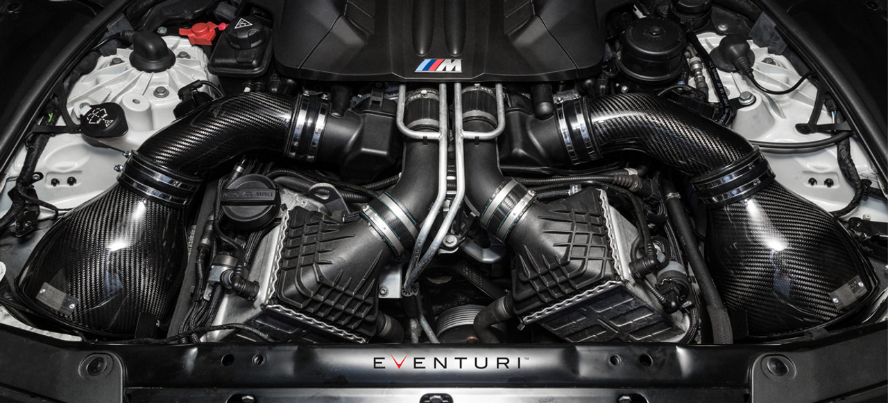 BMW Black Carbon Fiber Intake - Eventuri EVE-F1XM6-CF-INT