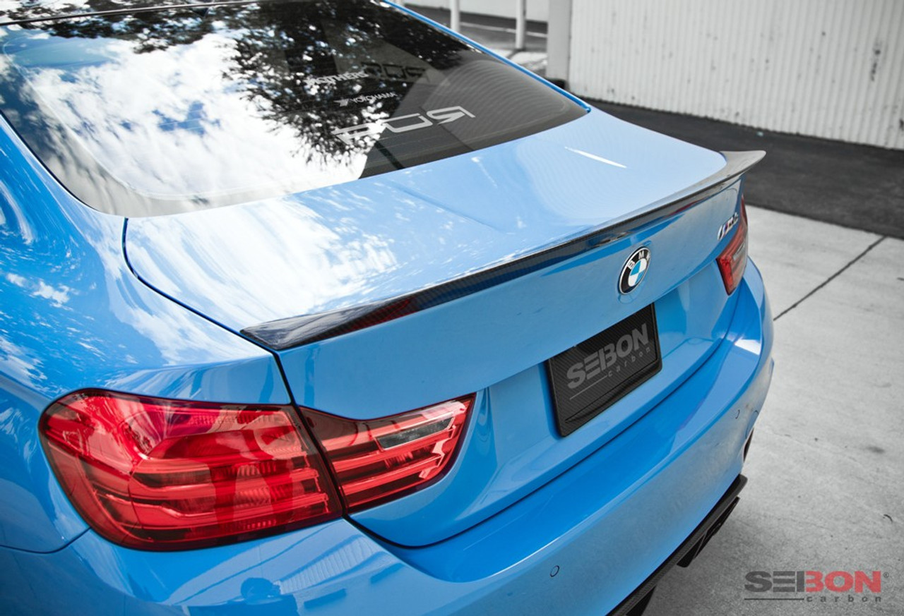 BMW F82 MB-Style Carbon Fiber Rear Spoiler - Seibon Carbon RS14BMWF82-C