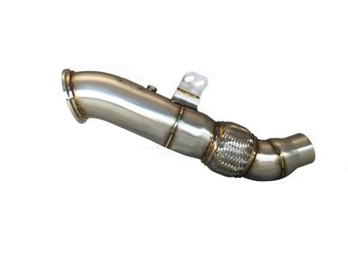 Toyota Competition Series 4.5" Catless Downpipe - Evolution Racewerks TO-EXH001 (Brushed Finish)