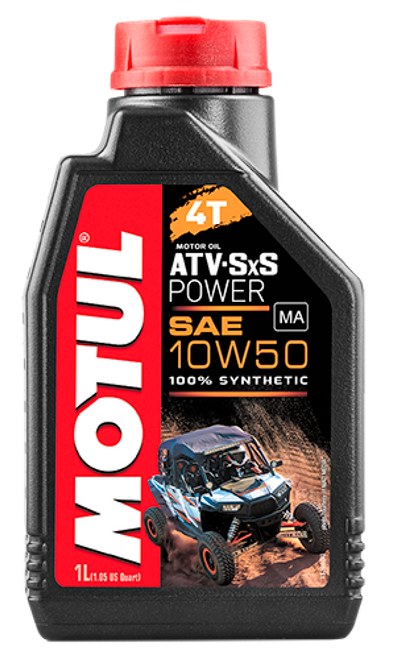 Motul 4T 10W-50 ATV-SXS Power Synthetic Engine Oil (1L) - Motul 105900