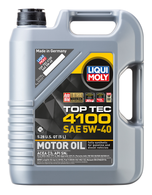 Liqui Moly 5W-40 Top Tech 4100 Engine Oil (5L) - Liqui Moly LM2330