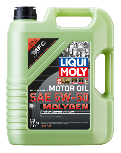 Liqui Moly 5W-50 Molygen Engine Oil (5L) - Liqui Moly LM20310