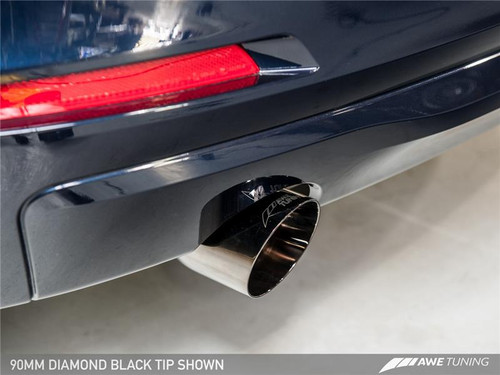 BMW Touring Edition Exhaust + Performance Mid Pipe with Diamond Black Tips - AWE Tuning 3015-23036