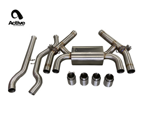 BMW Rear Axle Back Exhaust - Active Autowerke 11-086