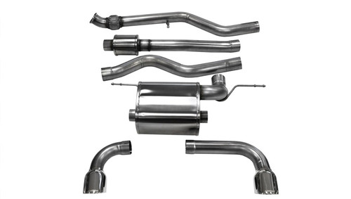 BMW Touring Cat Back Exhaust with Black Tips - Corsa Performance 14937BLK