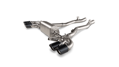 BMW Slip On Line Axle Back Exhaust with Carbon Fiber Tips - Akrapovic S-BM/T/22H