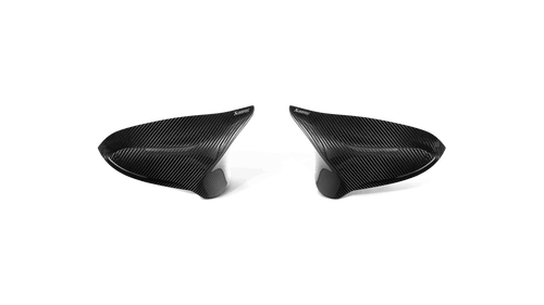 BMW High Gloss Carbon Fiber Mirror Cap Set - Akrapovic WM-BM/CA/2/G