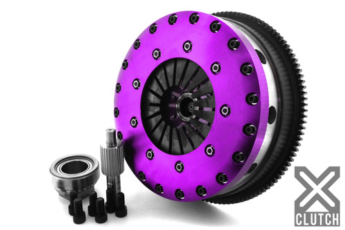 BMW Clutch Kit Inc Chromoly Flywheel- 9 in. Twin Solid Ceramic Clutch Discs - XClutch XKBM23554-2E