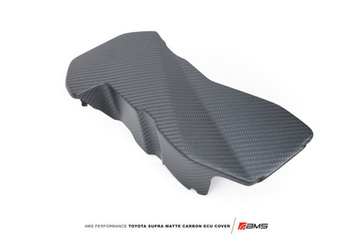 Toyota GR Supra Carbon Fiber ECU Cover (Matte Carbon) - AMS Performance 38.06.0003-1