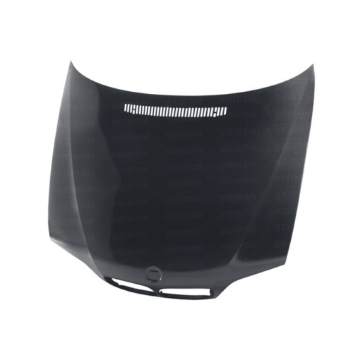 BMW E46 OEM-Style Carbon Fiber Hood - Seibon Carbon HD0205BMWE464D-OE