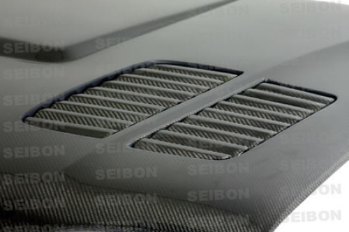BMW E46 GTR-Style Carbon Fiber Hood - Seibon Carbon HD0105BMWE46M3-GTR 