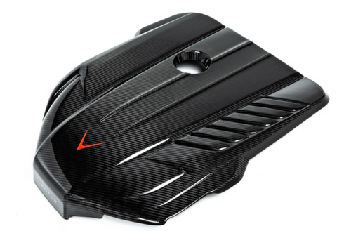 Toyota Supra Black Carbon Engine Cover - Eventuri EVE-A90-CF-ENG