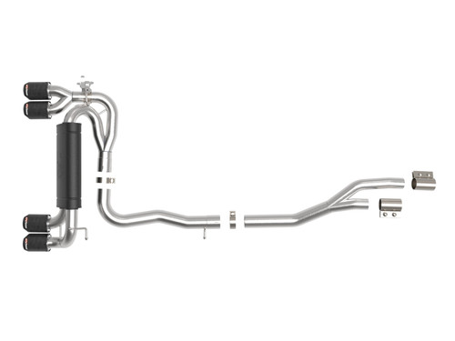 BMW MACH Force-Xp 3in to 2.5in 304 Stainless Steel Cat-Back Exhaust System - aFe POWER 49-36350-C