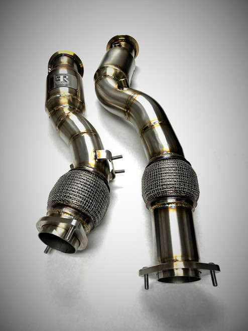 BMW Sport Series High Flow Catted Downpipes - Evolution Racewerks BM-EXH025C