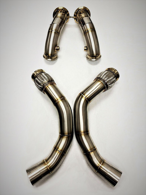 BMW Competition Series Catless Downpipes - Evolution Racewerks BM-EXH026 