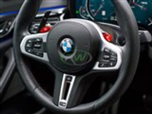 BMW Carbon Fiber Steering Wheel Top Cover - RW Carbon BMWF9009