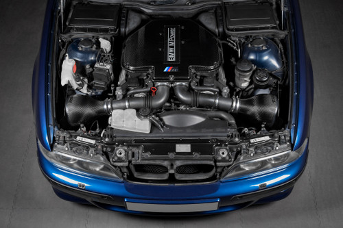 BMW Black Carbon Fiber Plenum Lid -Eventuri EVE-S62-CF-PLM