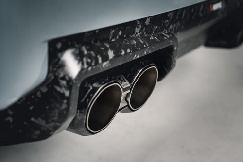 BMW Chopped Carbon Tail Pipe Set - Akrapovic TP-CT/73/CF