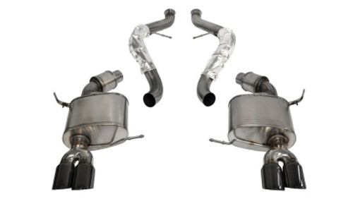 BMW Sport Axle Back Exhaust with Black Tips - Corsa Performance 14568BLK