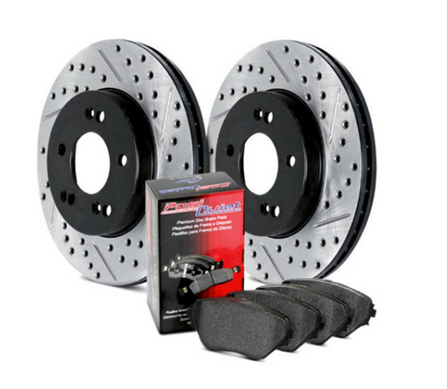 BMW Rear Street Drilled and Slotted Brake Kit - StopTech 938.34505