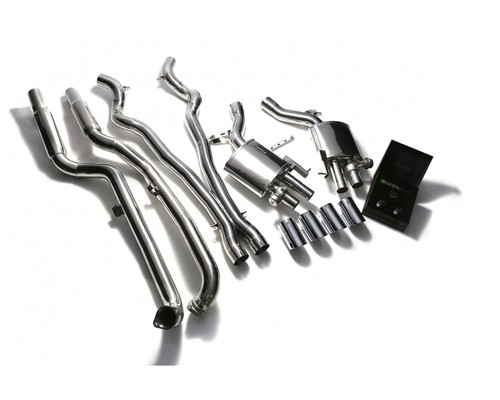 BMW M6 Stainless Steel Valvetronic Catback Exhaust System - Armytrix BMF6M-QS11C