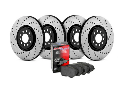 BMW Front and Rear Sport Drilled Brake Kit - StopTech 936.34004