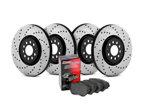 BMW Front and Rear Street Drilled Brake Kit - StopTech 936.34008