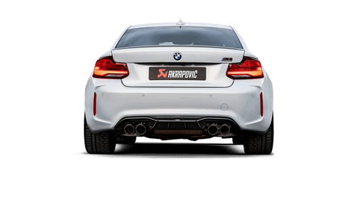 BMW Slip On Line Axle Back Exhaust with Carbon Fiber Tips - Akrapovic S-BM/T/3H