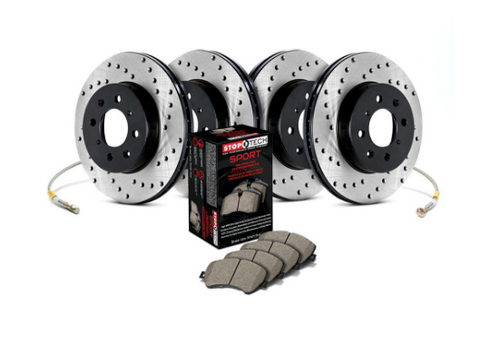BMW Front and Rear Sport Drilled Brake Kit - StopTech 979.34059