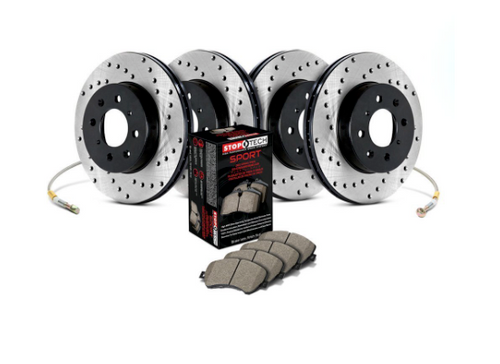 BMW Front and Rear Sport Drilled Brake Kit - StopTech 979.34078