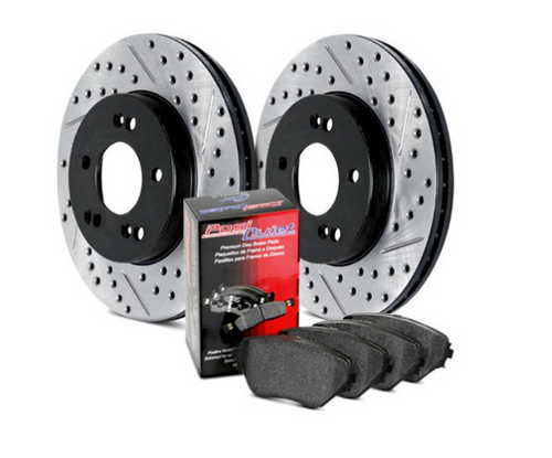 BMW Rear Street Drilled and Slotted Brake Kit - StopTech 938.34539