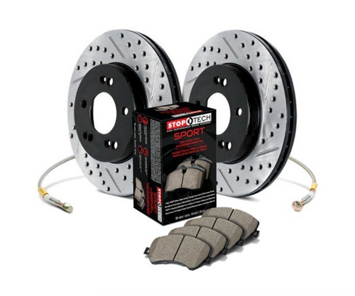 BMW Front Sport Drilled and Slotted Brake Kit - StopTech 978.34084F