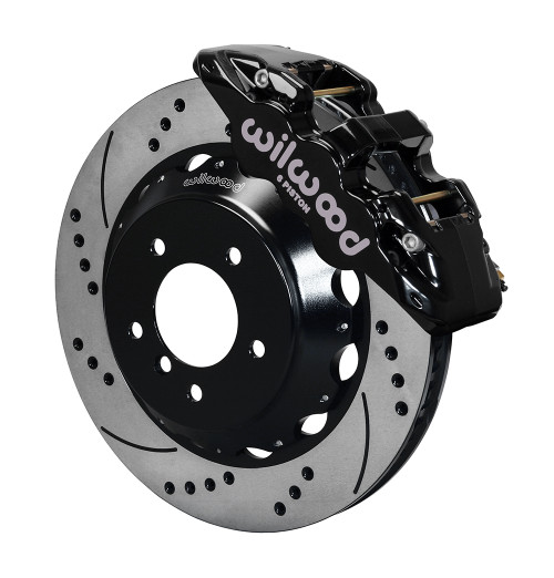 BMW Front Black AERO6 Big Brake Kit - Wilwood 140-13919-D