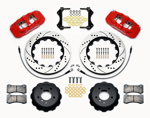 BMW Front Red AERO6 Big Brake Kit - Wilwood 140-13582-DR