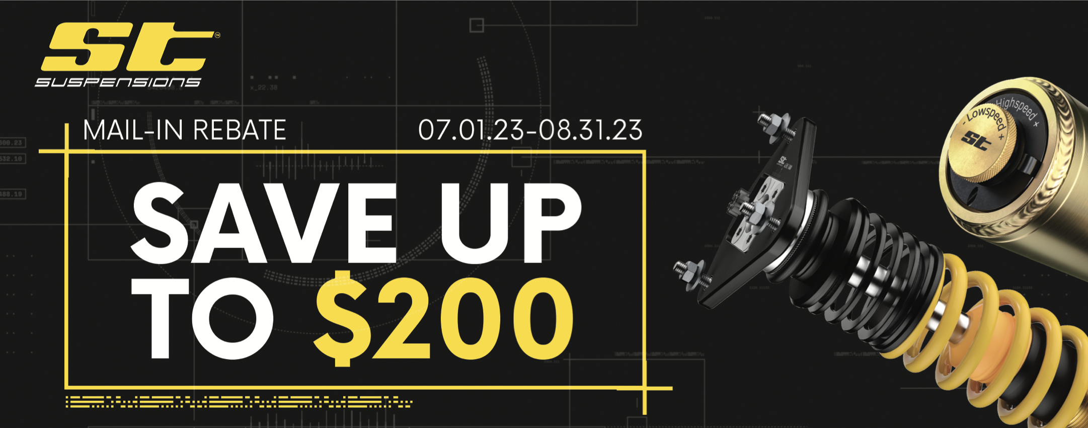 Save up to $200 on ST Suspensions thru 8/31/23!