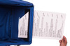 Secure voting: sealable plastic 10.5" ballot slot