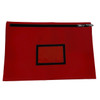 Red Document Ballot Bag with Lock Hole Zippers Head