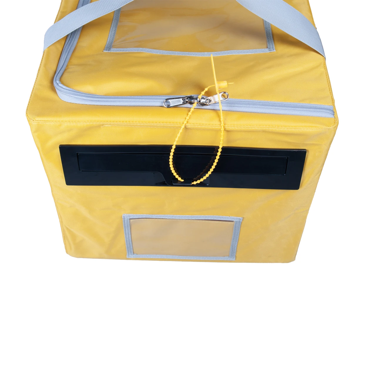 Secure the top and back openings with a single seal.