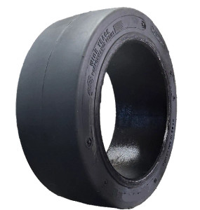 18X5X12-1/8 tires Wide Track solid forklift press-on tire black smooth 18512