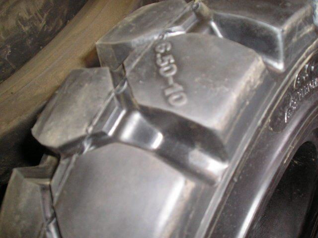 6.50-10 tires General Service solid forklift tire 650/10 REQ 5.0 Rim Width 65010