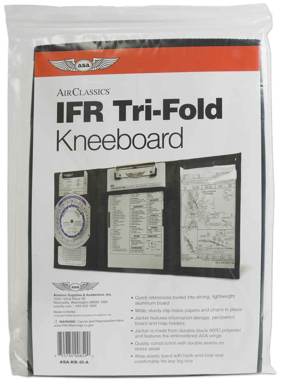 Tri-Fold IFR Kneeboard for pilots | ASA
