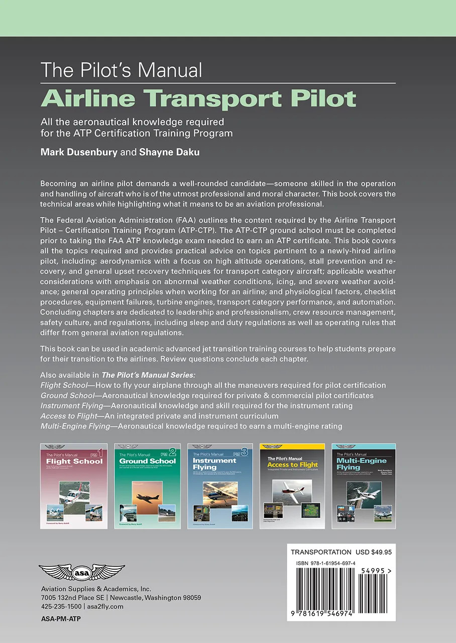 The Pilot s Manual: ATP Certification Training Program Syllabus