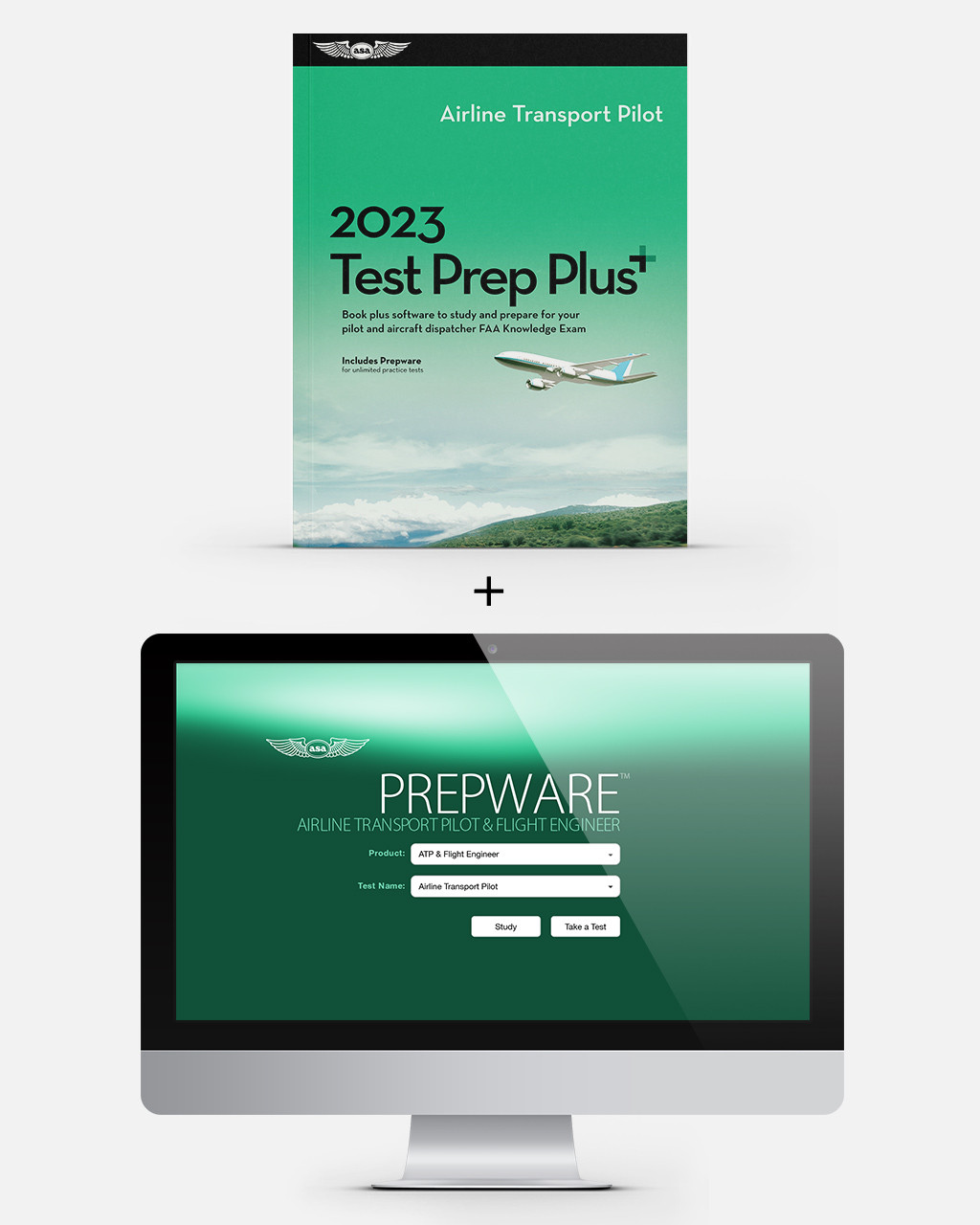 2023 ATP and Flight Engineer Test Prep Plus