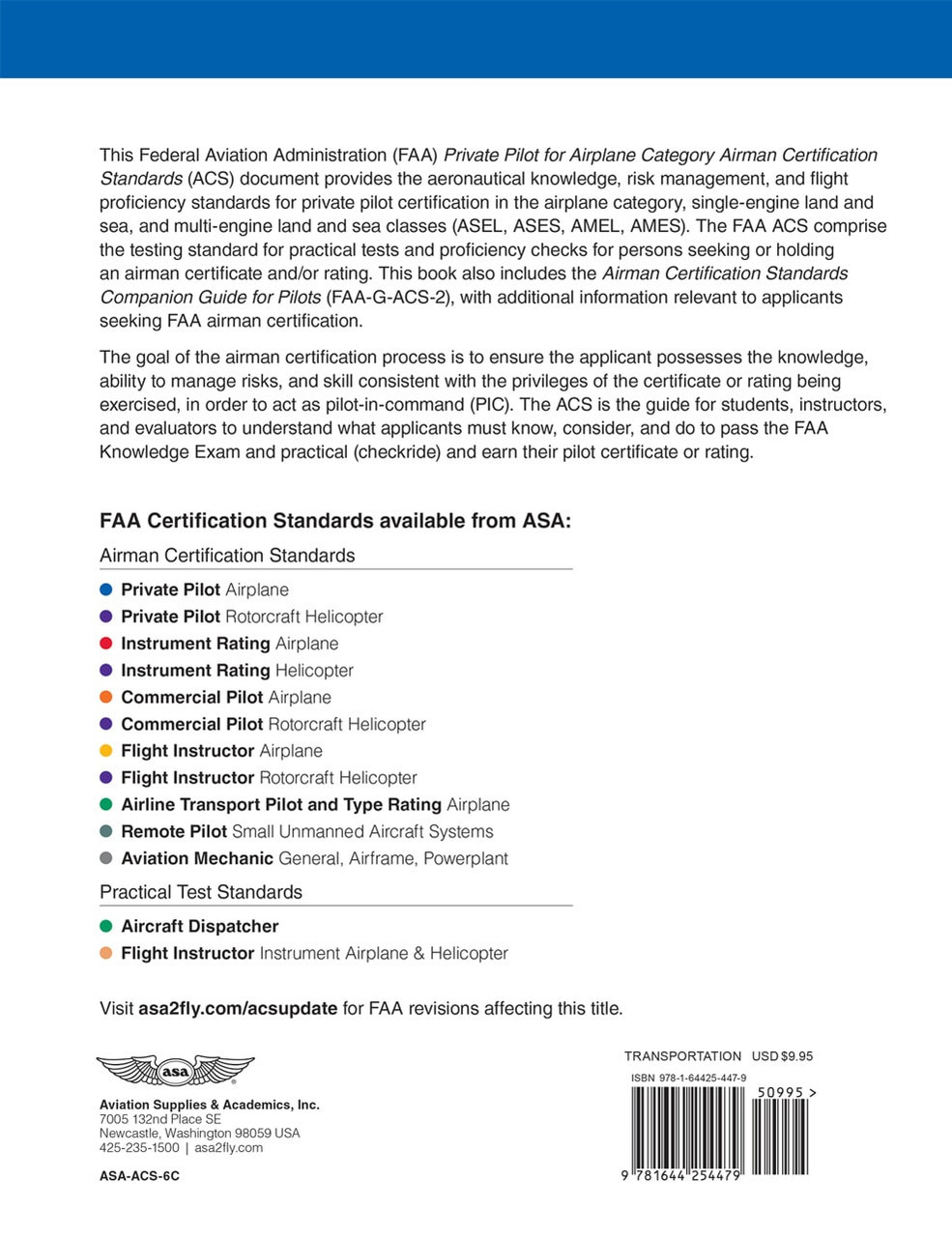 Private Pilot Airplane ACS-6C-PD (eBook PD)