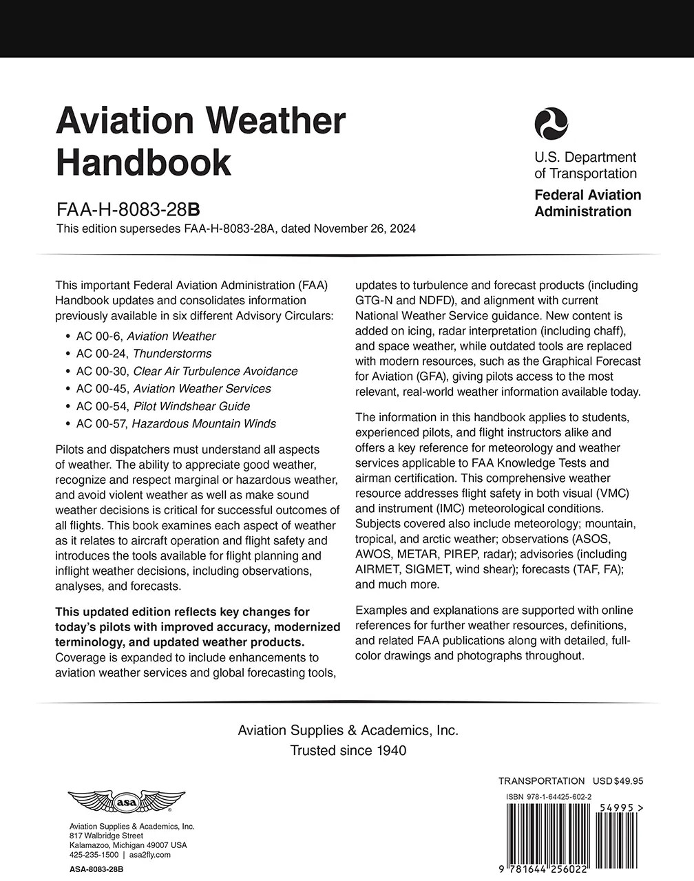 Aviation Weather Handbook 8083-28B